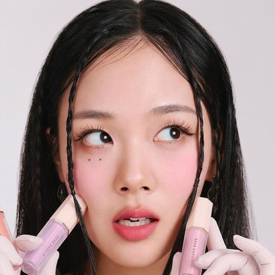 Cool-Toned Purple Blush for Fair Skin