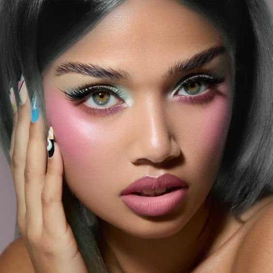 Deep Plum Blush for a Bold Look