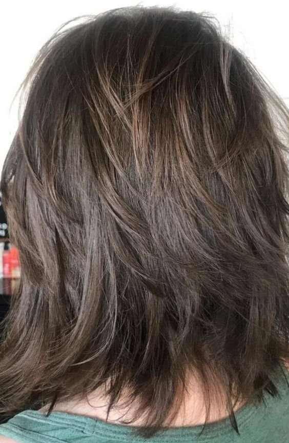 Layered Shag with Feathered Ends