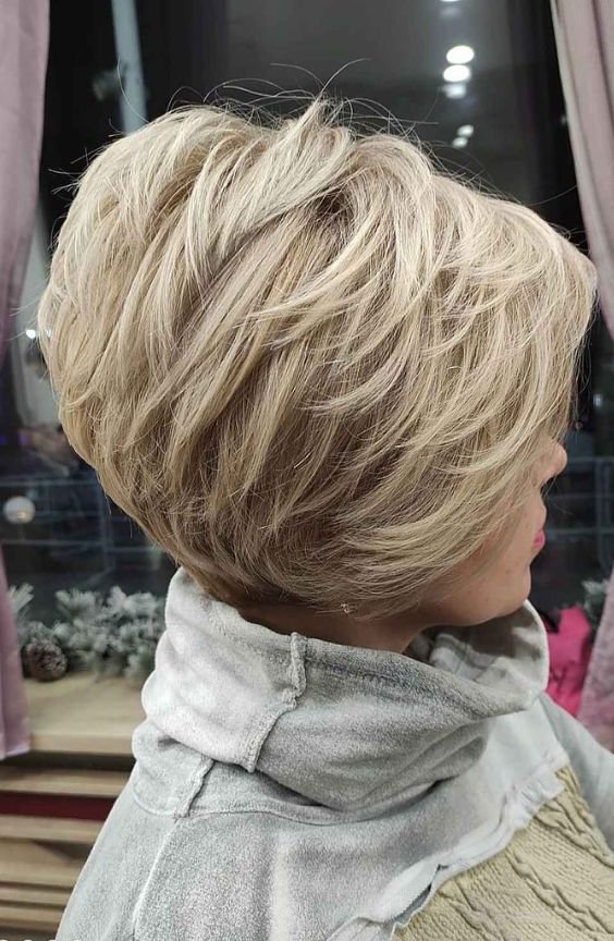 Short Feathered Bob with Undercut