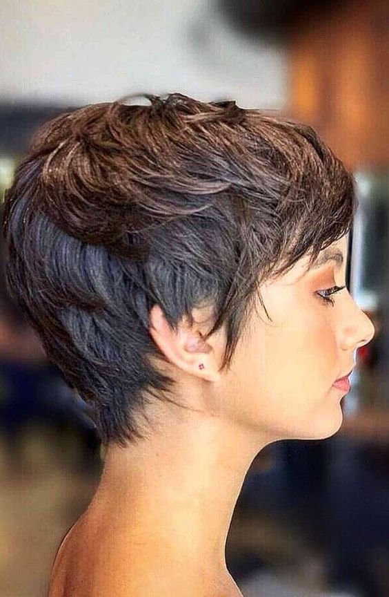 Short Pixie Cut with Feathered Layers