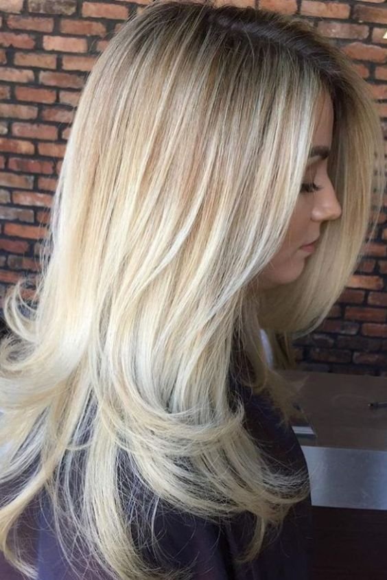 Two-layer feathered Blonde Cut