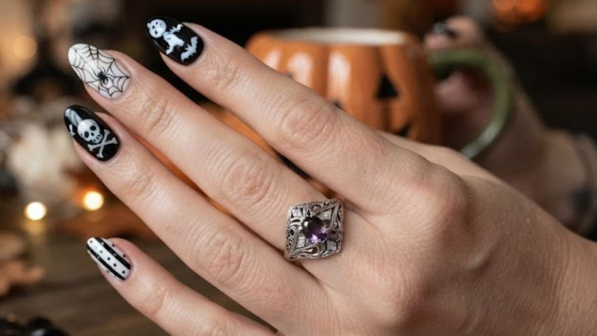 16 Black and White Halloween Nails That Read as Sophisticated, Not Spooky