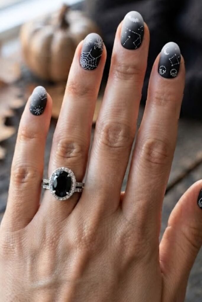 Black and White Ombre