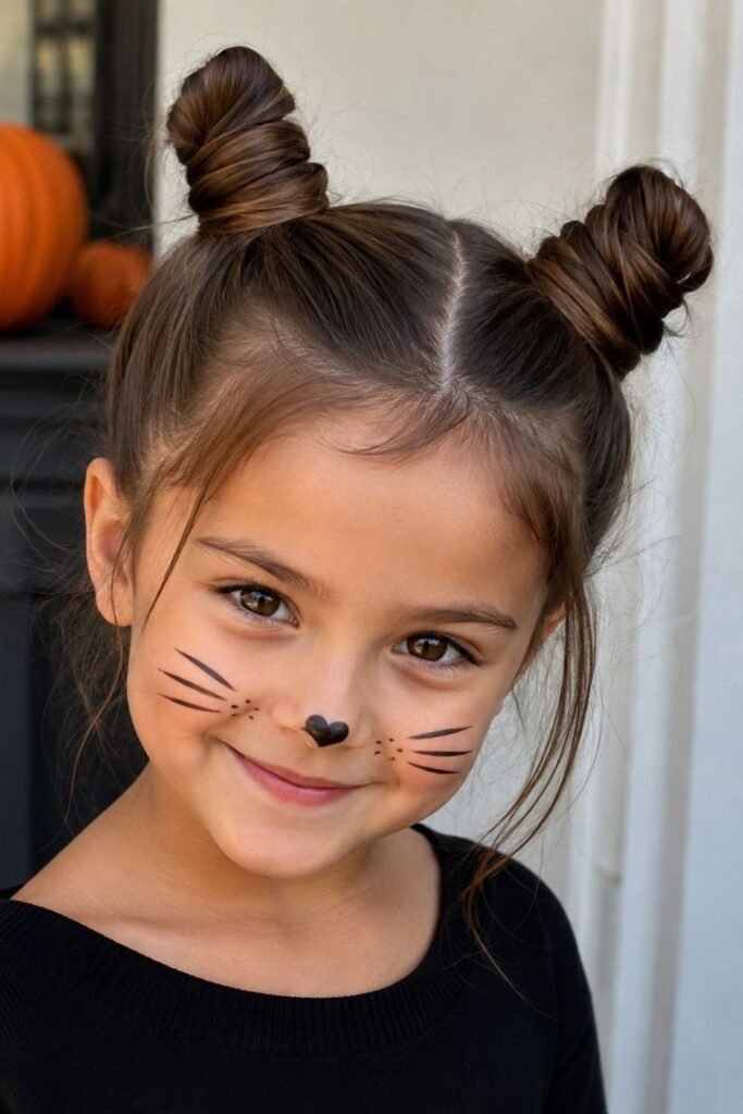 Cat Ears Style with Space Buns