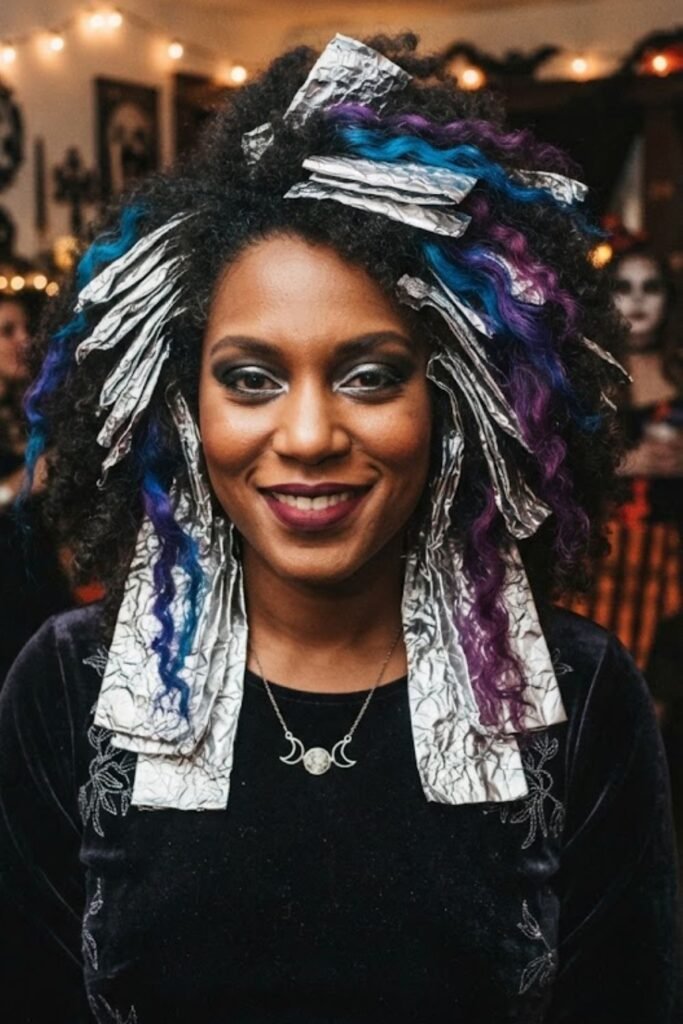 Foil and Color for a Dramatic Silver and Vivid Effect