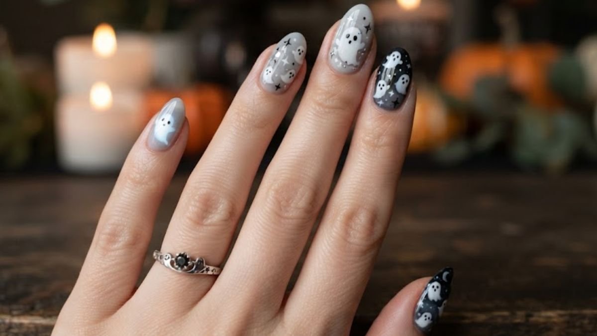 16 Ghost Nail Art Ideas That Range from Cute to Genuinely Creepy