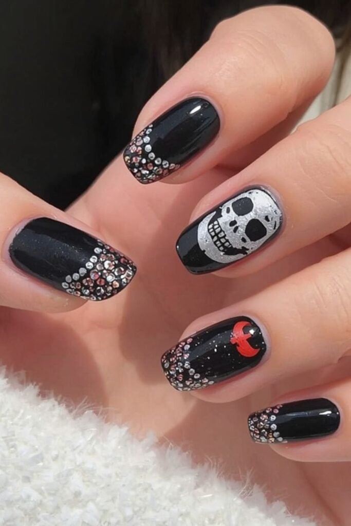 Glitter Black Tip