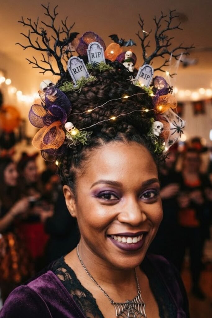 Hair Stuffed with Objects