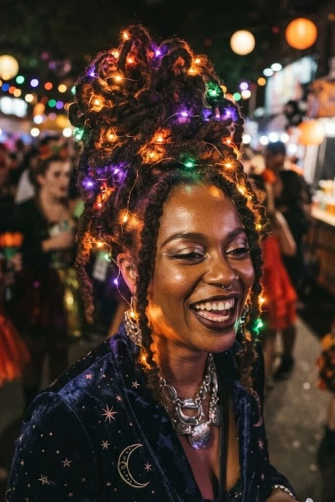 Hair with Embedded Lights