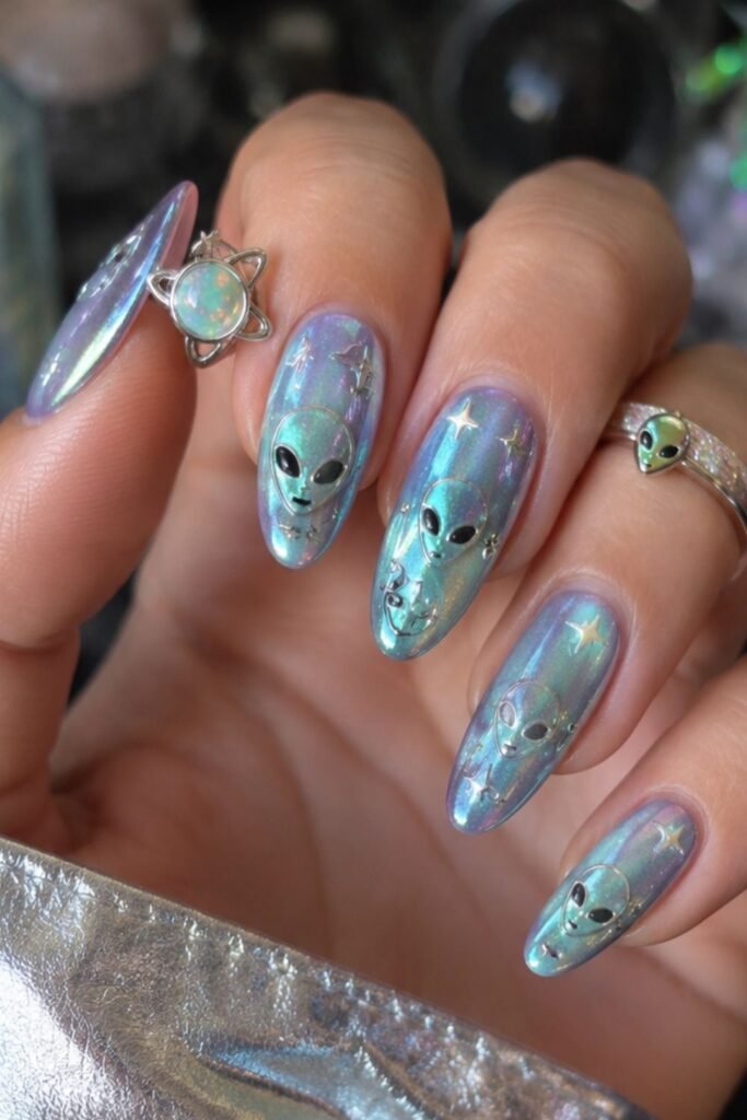Iridescent Teal Jelly