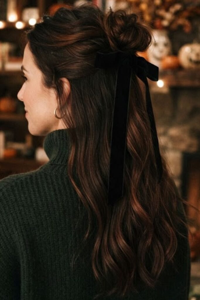 Long-Half-Up-with-Dark-Velvet-Ribbons