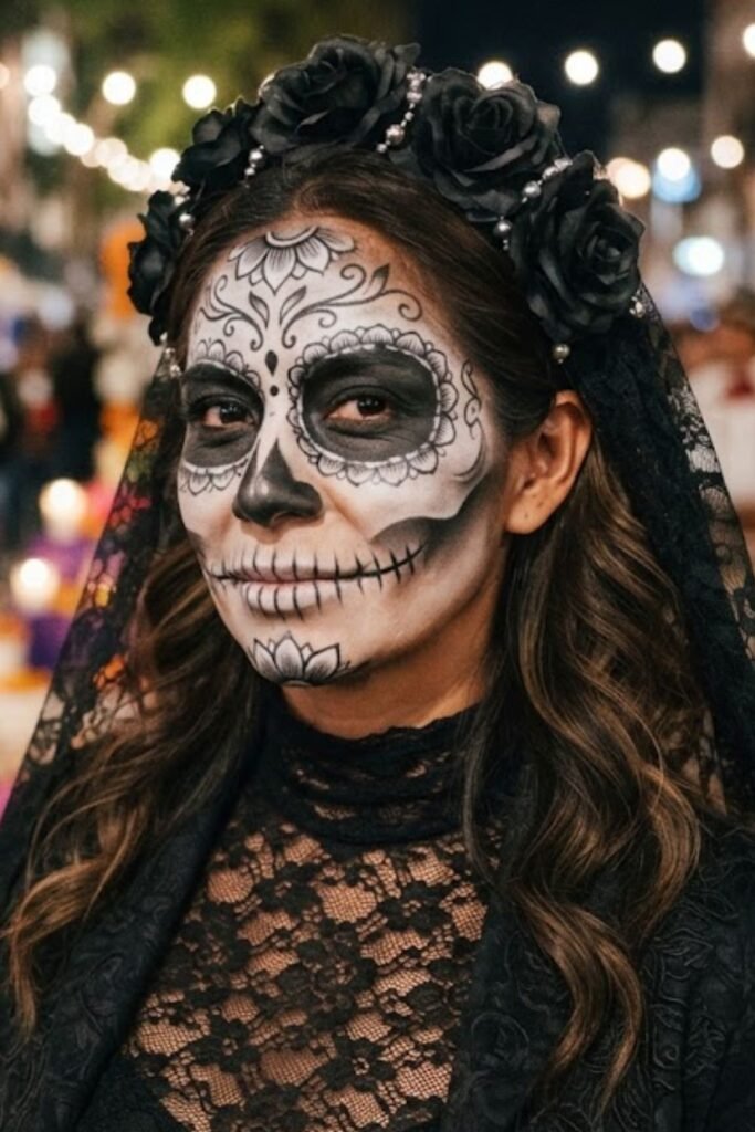 Monochrome Sugar Skull