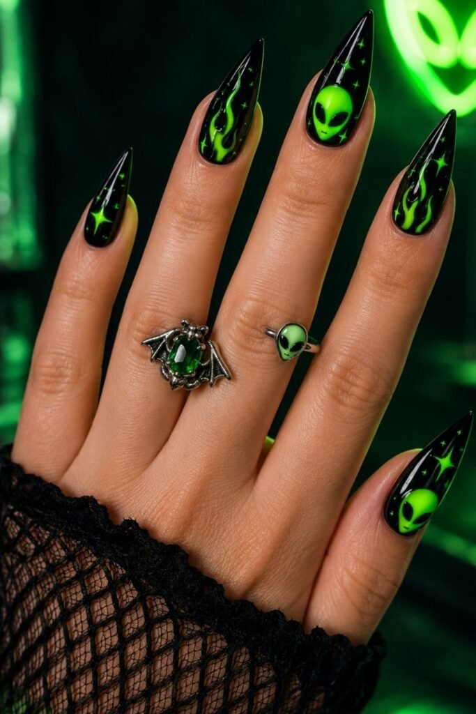 Neon Glow in Electric Green