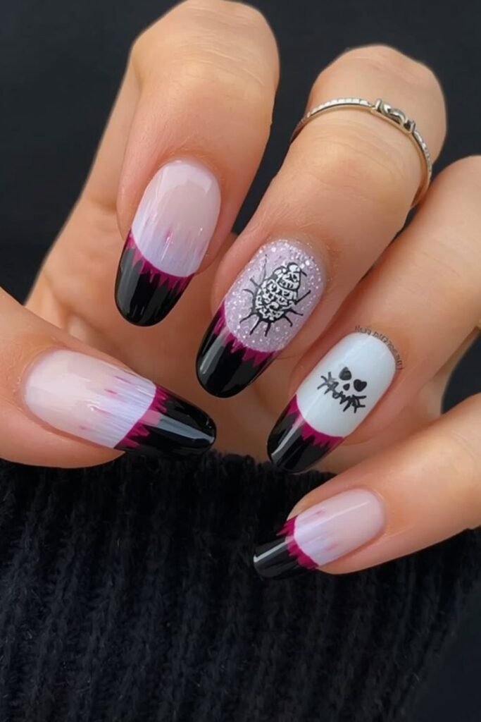 Ombre Black to Base Tip