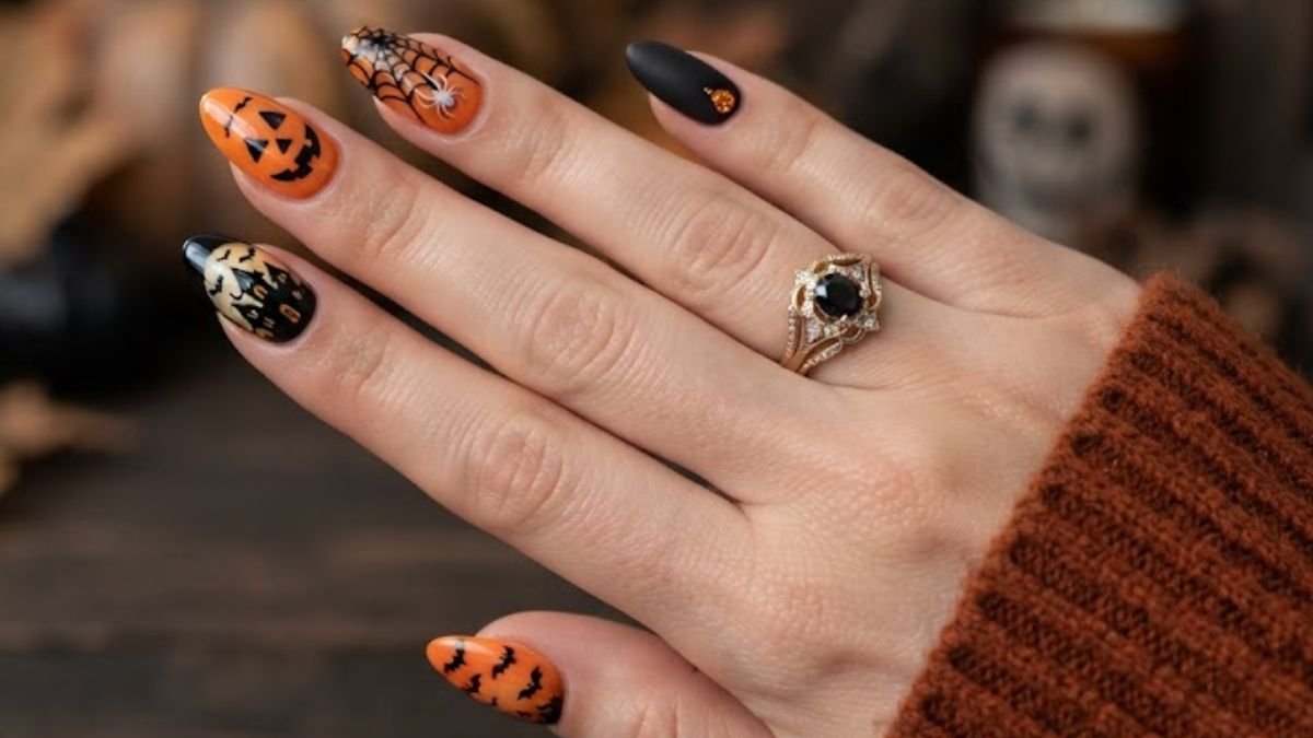 15 Black & Orange Halloween Nails You’ll Want to Recreate