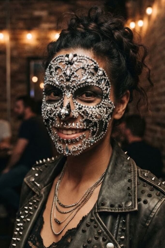 Rhinestone and Crystal Skull