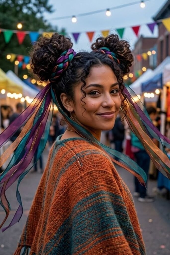 Sculptural Updo with Visible Pin Work