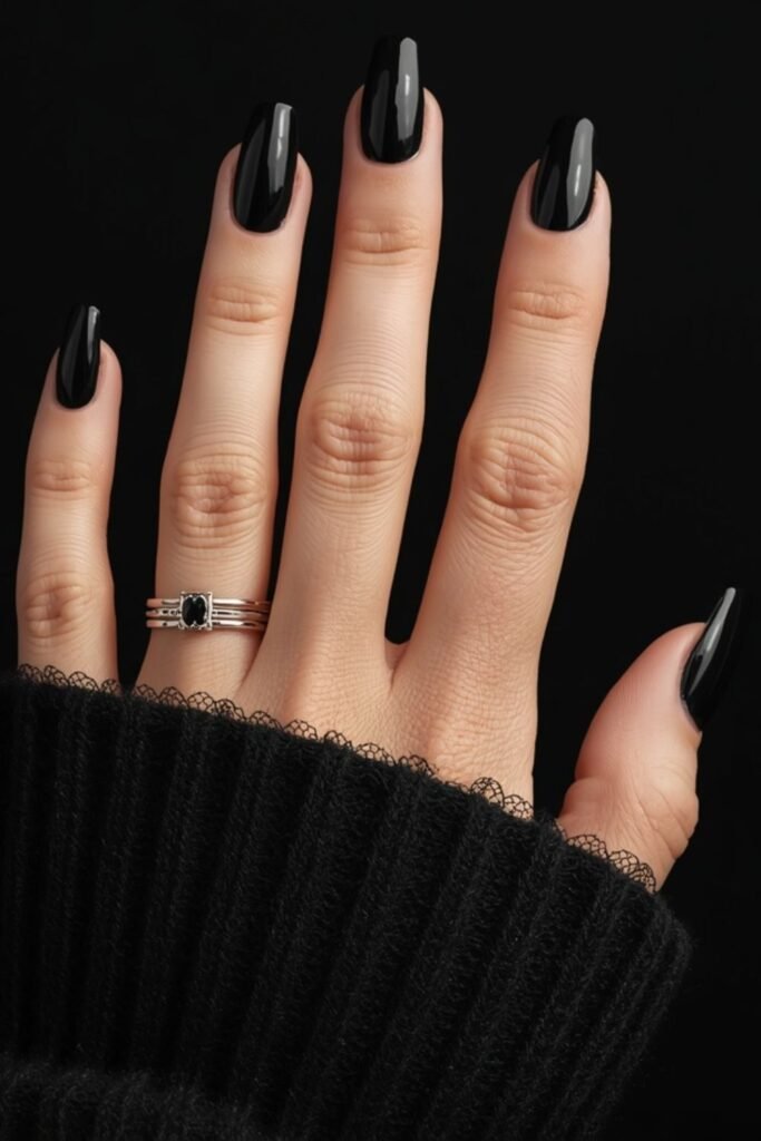 Sheer Black with Negative Space