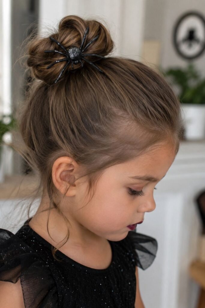 Single Bun with Spider Clip