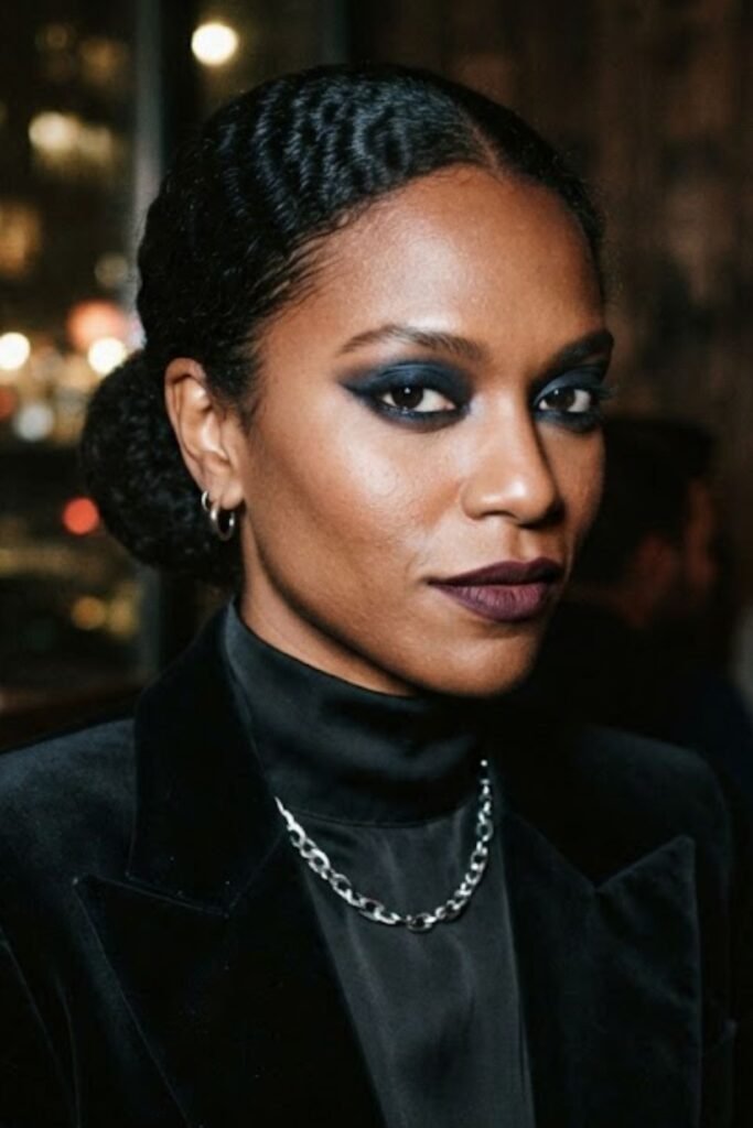 Sleek Low Bun for the Femme Fatale