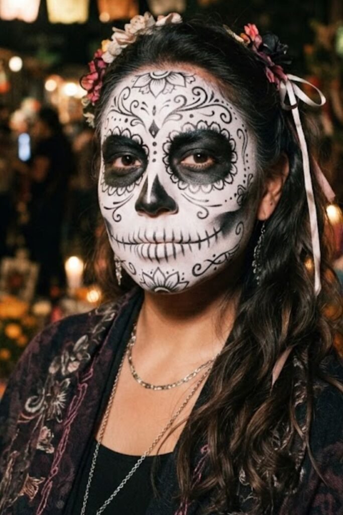 Sugar Skull in Monochrome
