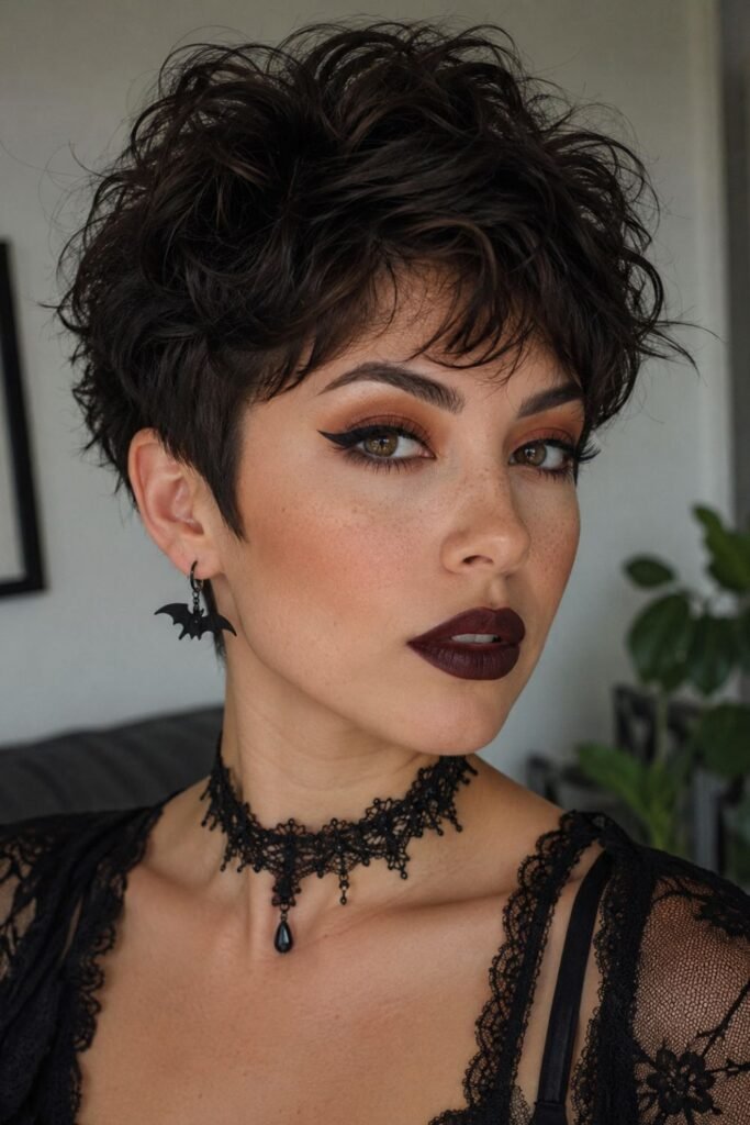 Textured Pixie with Exaggerated Crown