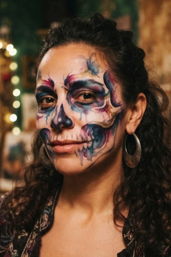 Watercolour Skull