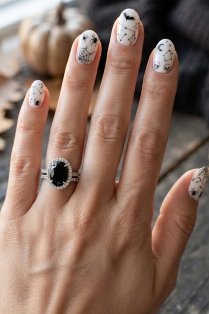 White Base with Thin Black Lines