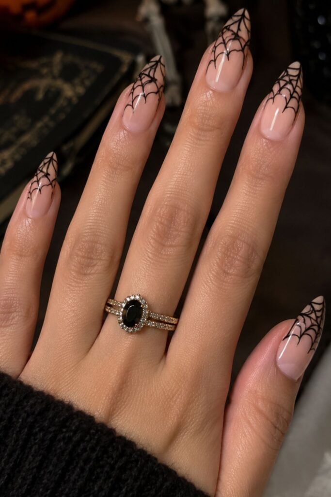 Black Web on Nude Base