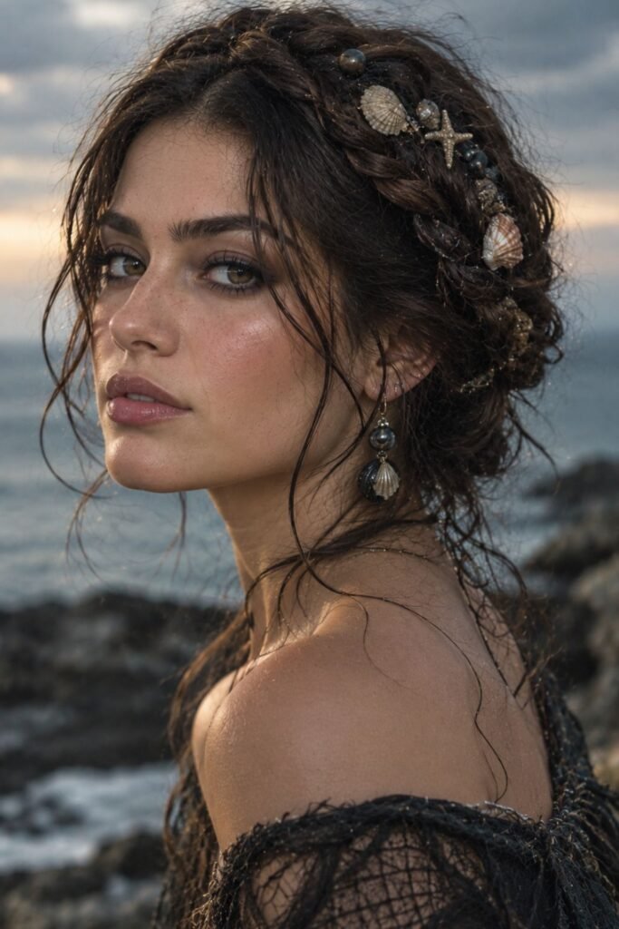 Braided Crown with Sea Accessories