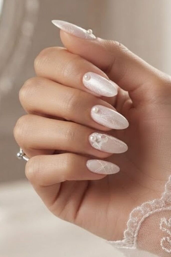Bridal Lace With Pearls