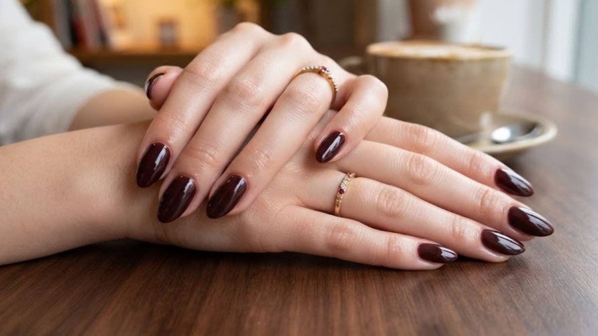 Cherry Mocha Nails