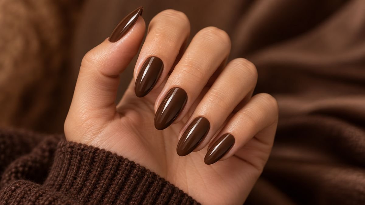 Chocolate Brown Nails