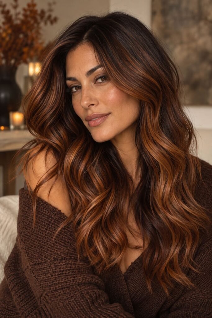Cinnamon Pumpkin Balayage