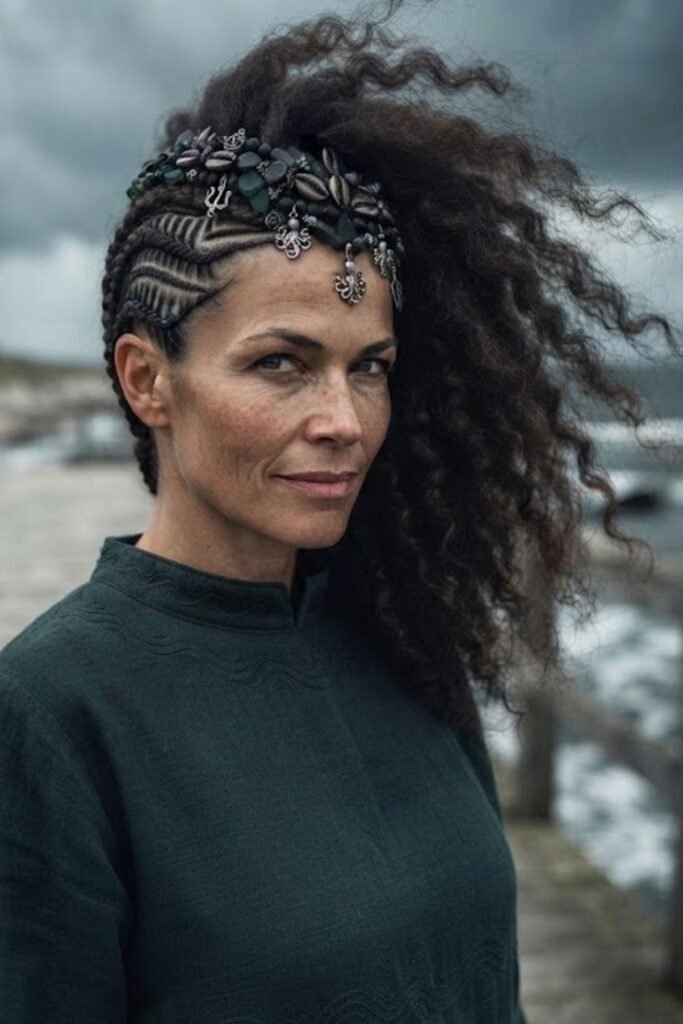 Cornrow Base with Wild Loose Ends