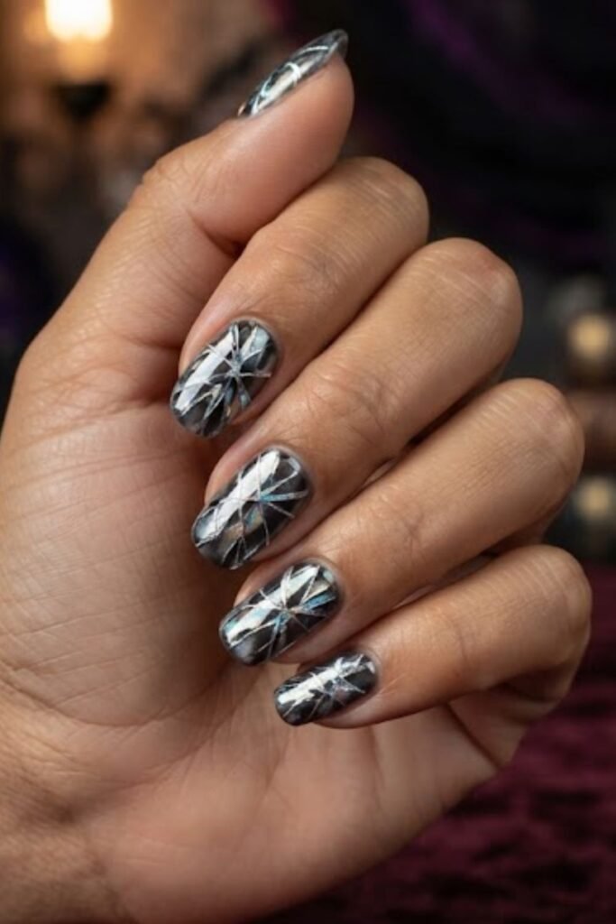 Cracked Glass for a Halloween Costume