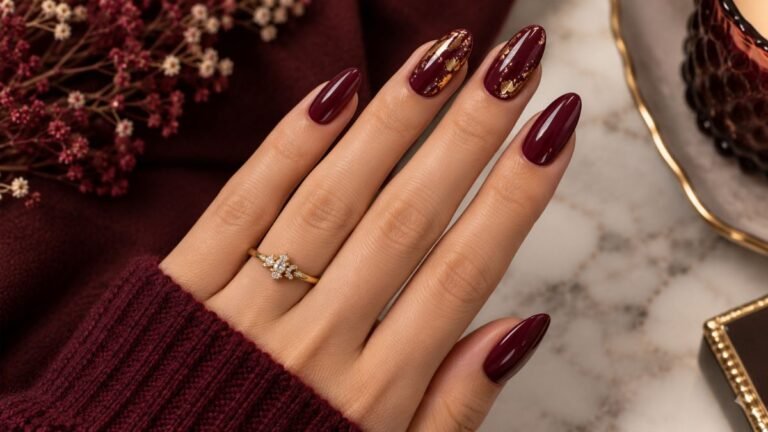 15 Deep Wine & Burgundy Manicures for Autumn