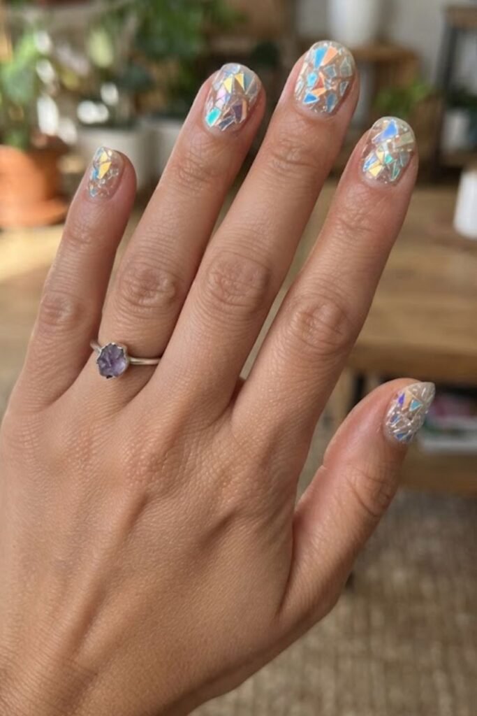 Full Coverage Cracked Glass Set