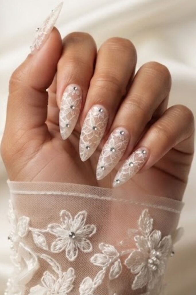 Lace With Crystal Accents