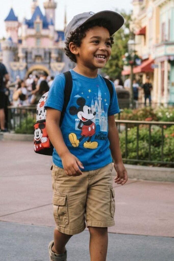 Little Boys Character Tee with Cargo Shorts