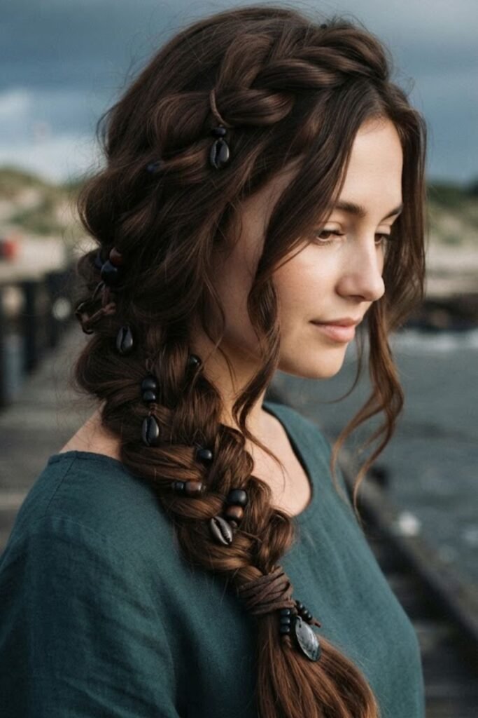 Loose Mermaid Braid with Dark Accessories