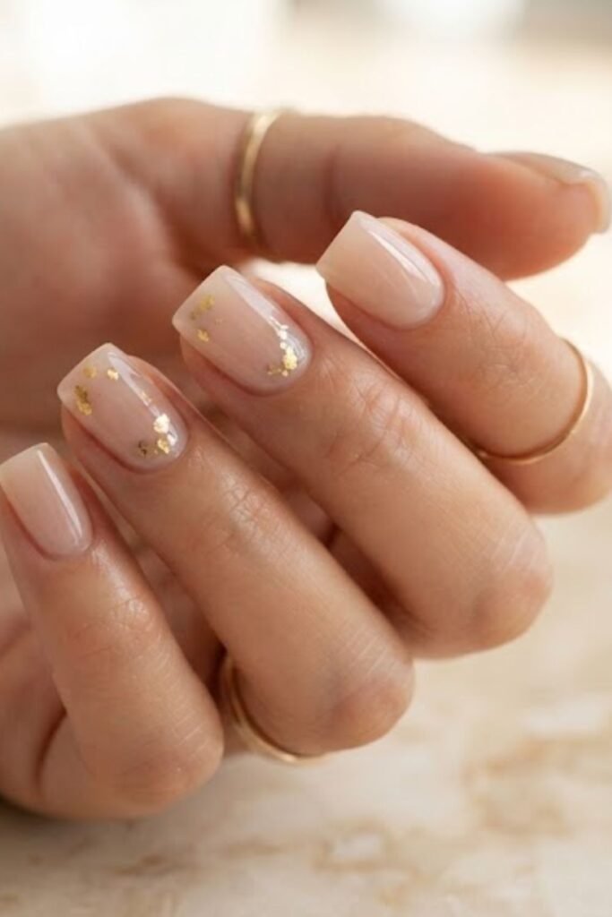 Nude With Gold Foil