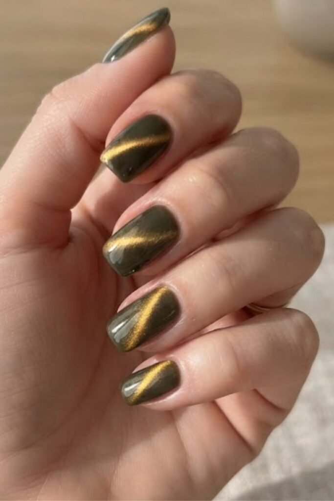 Olive Gold Diagonal
