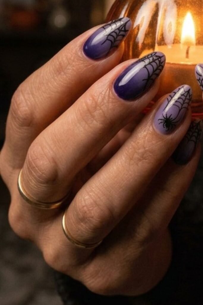 Ombre Base with Spider Web