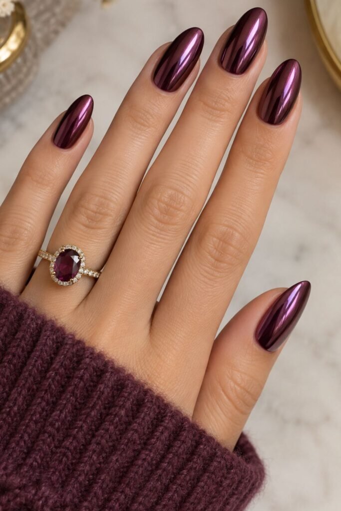 Plum Chrome Glaze