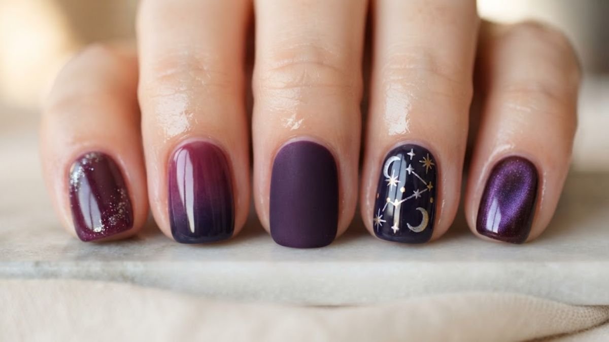 15 Plum & Midnight Purple Nails That Look Dark, Luxe & Irresistible