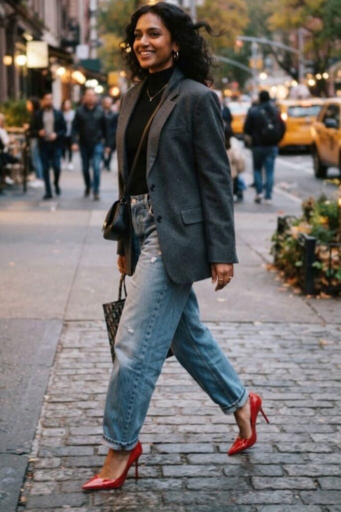 Red Pointed Heel