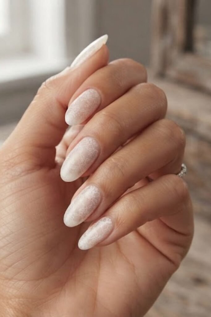 Sheer White Lace Overlay