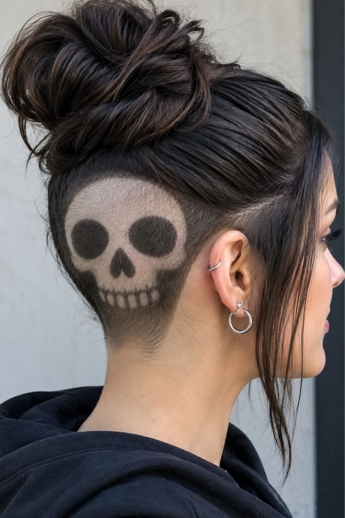 Skull Shaved Design